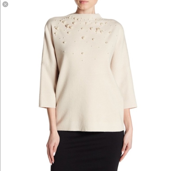 Catherine Malandrino Tops - Catherine MalandrinoImitation Pearl Accent Sweater